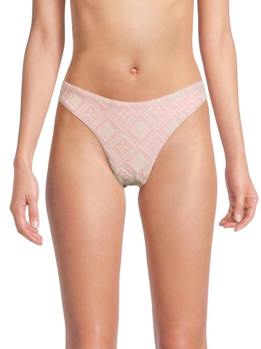 NWT RED CARTER Pink Jacquard Patterned
Scoop Bikini Bottom L